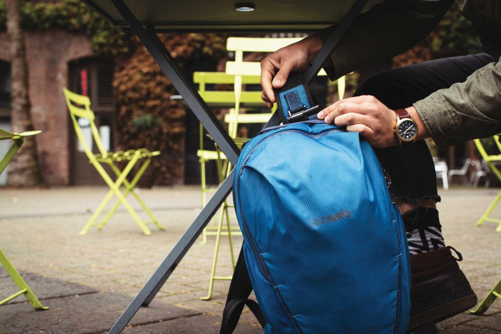 Pacsafe anti-theft pickpocket proof backpacks help protect your gear